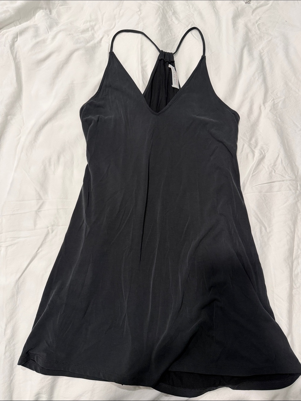Double Zero Black Mini Slip Dress